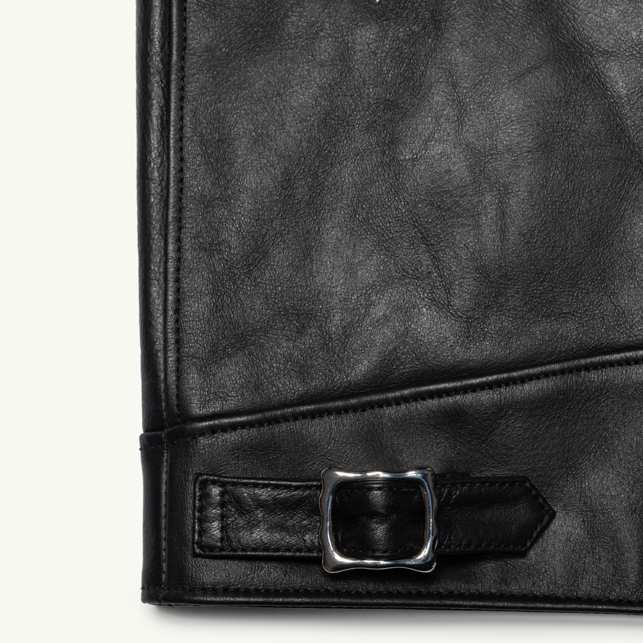 Eddy Rider Leather Jacket - Black