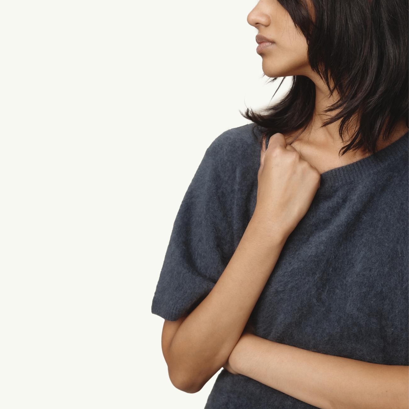 Hera Cashmere Top - Starling