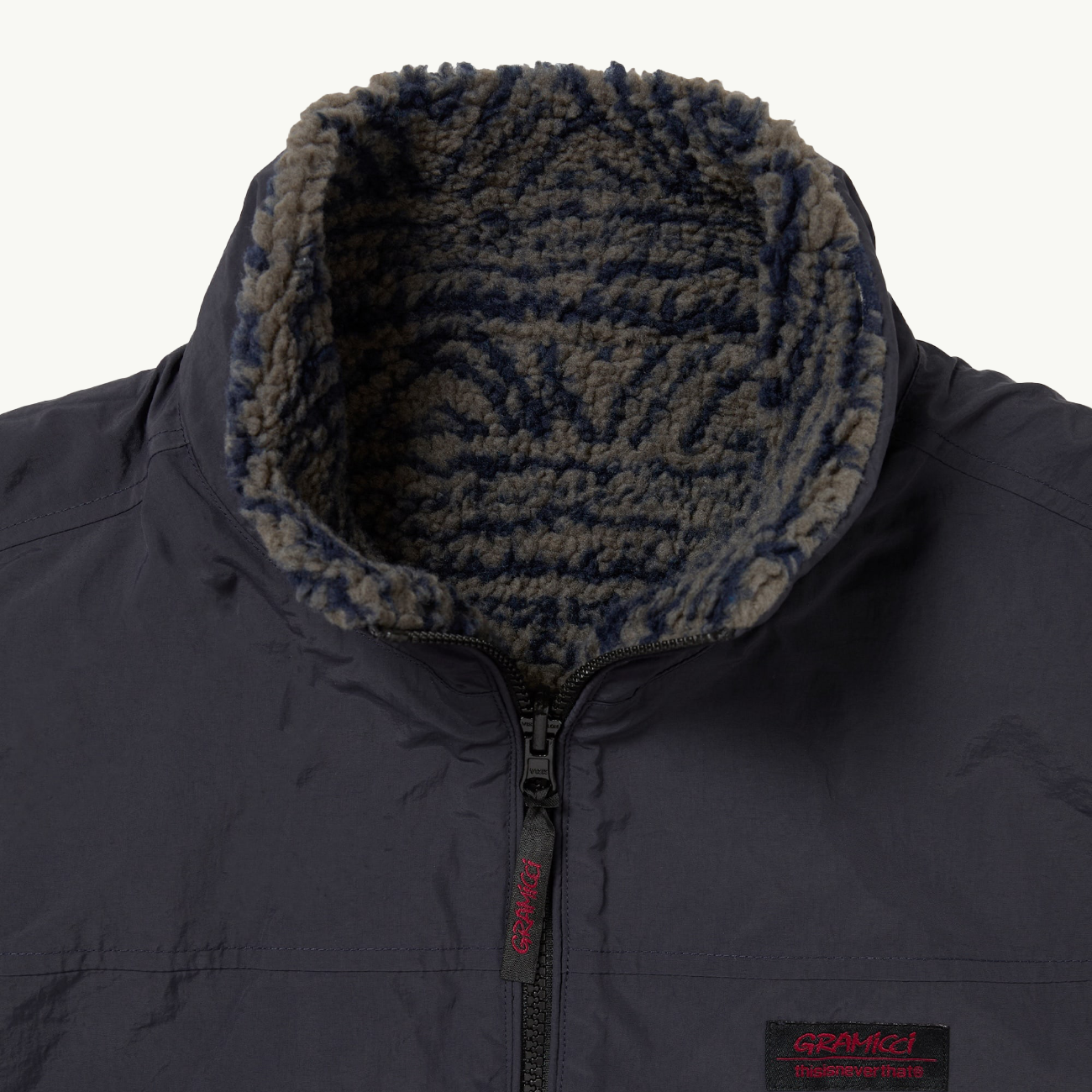 TINT x GRAMICCI Reversible Fleece Vest - Dark Navy