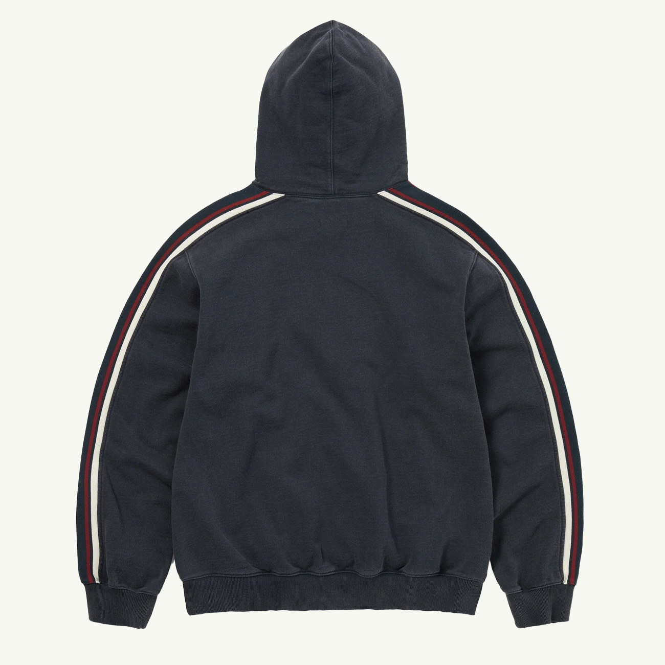 Striped Hoodie - Dark Navy