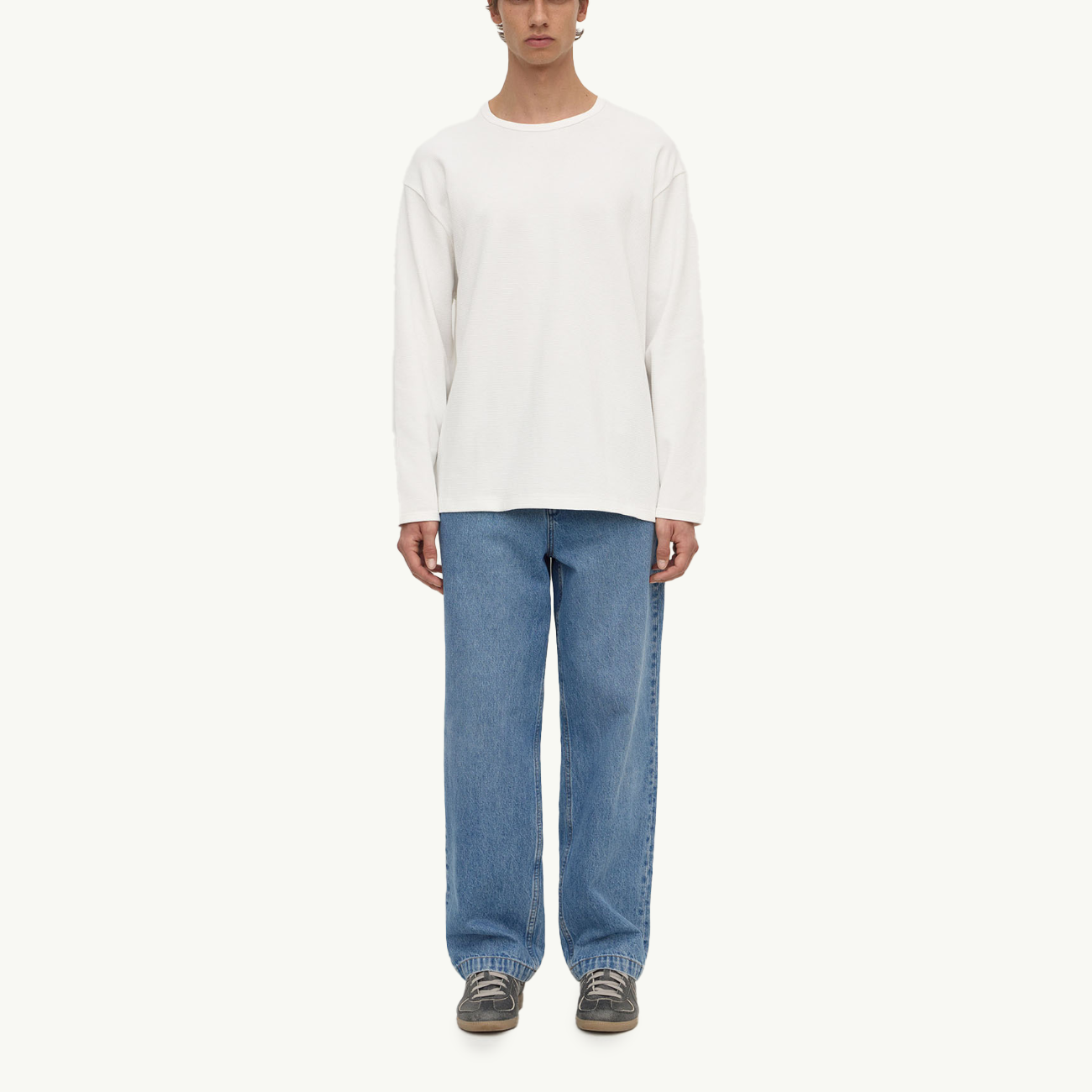Layne Long Sleeve Tee - Antique White