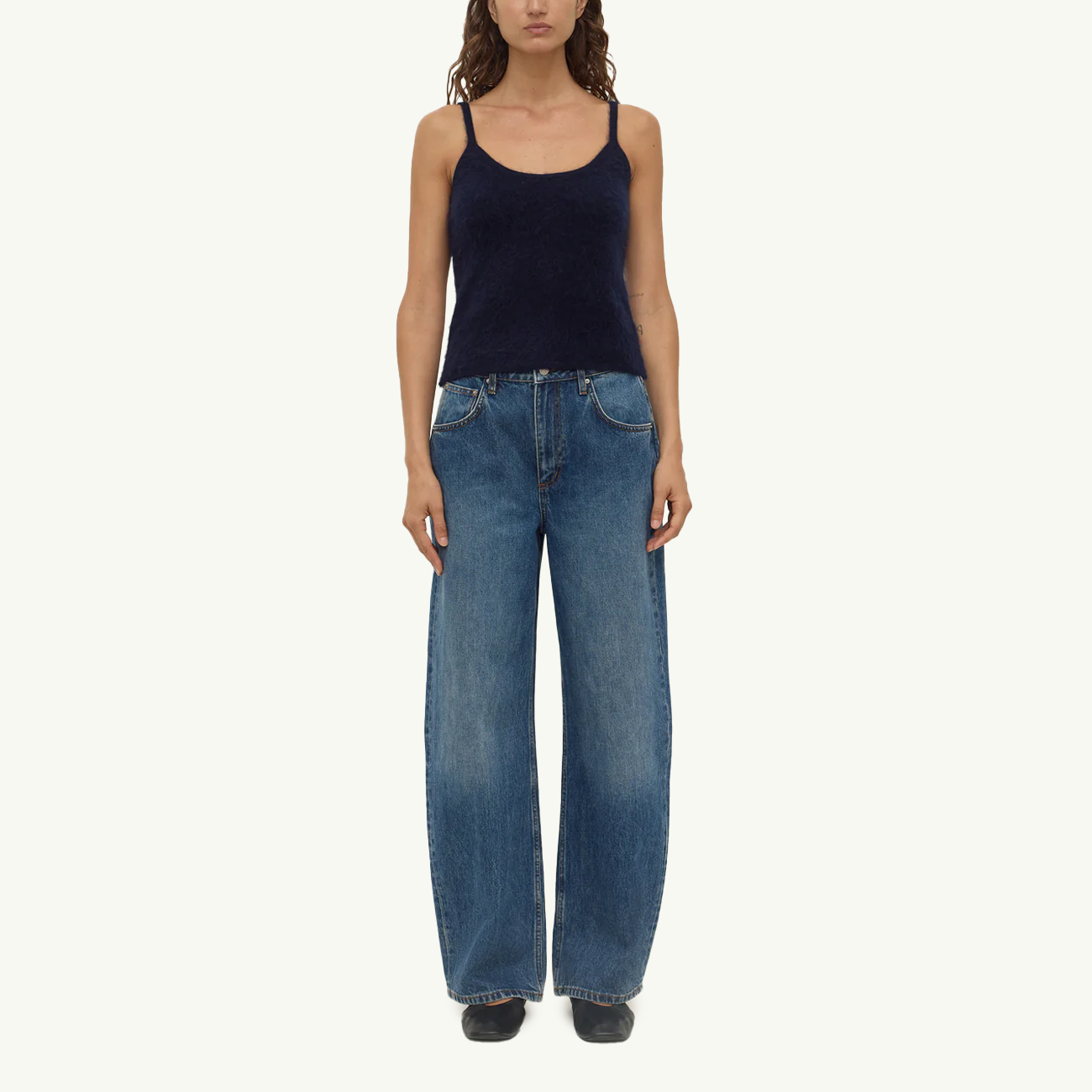 Carina Wool Tank - True Navy