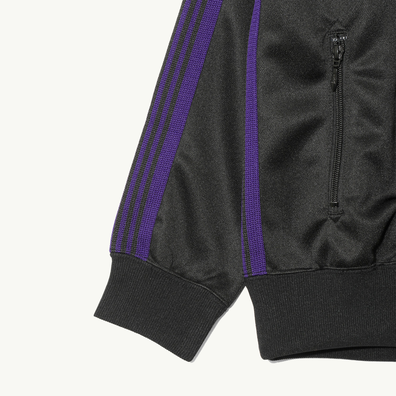 Track Jacket Poly Smooth - Black