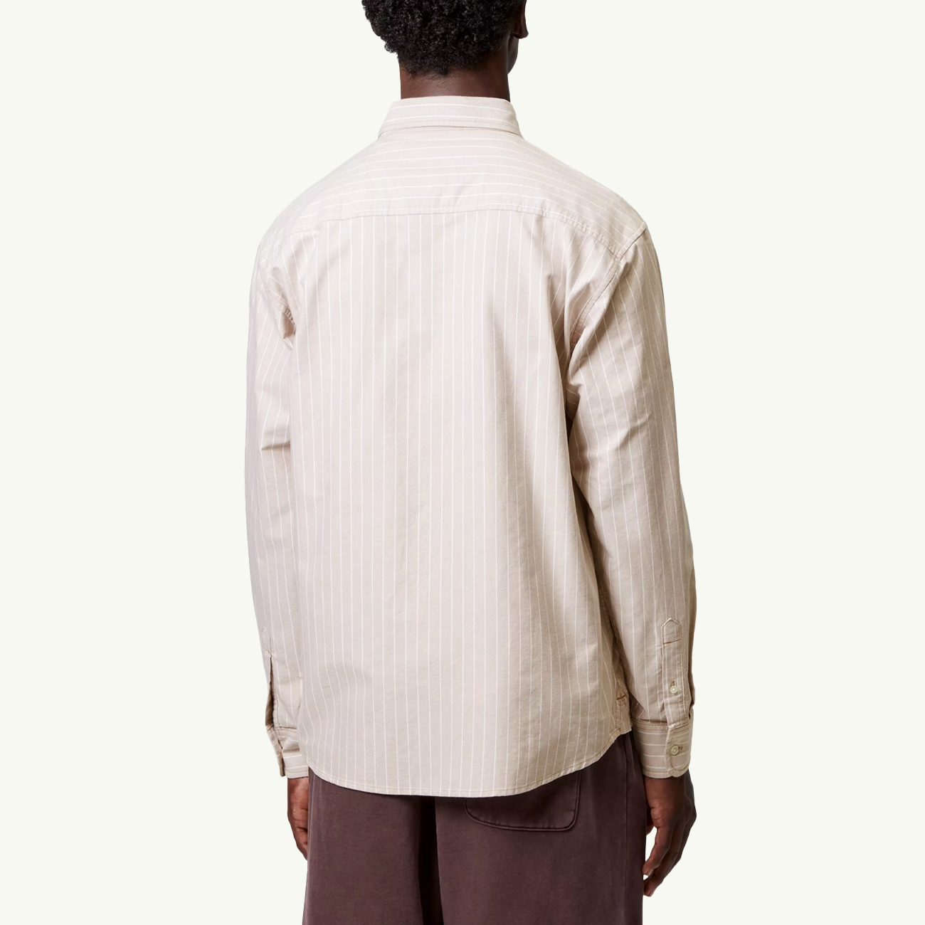 LS Cassel Shirt - Cassel Stripe/Peanut/White