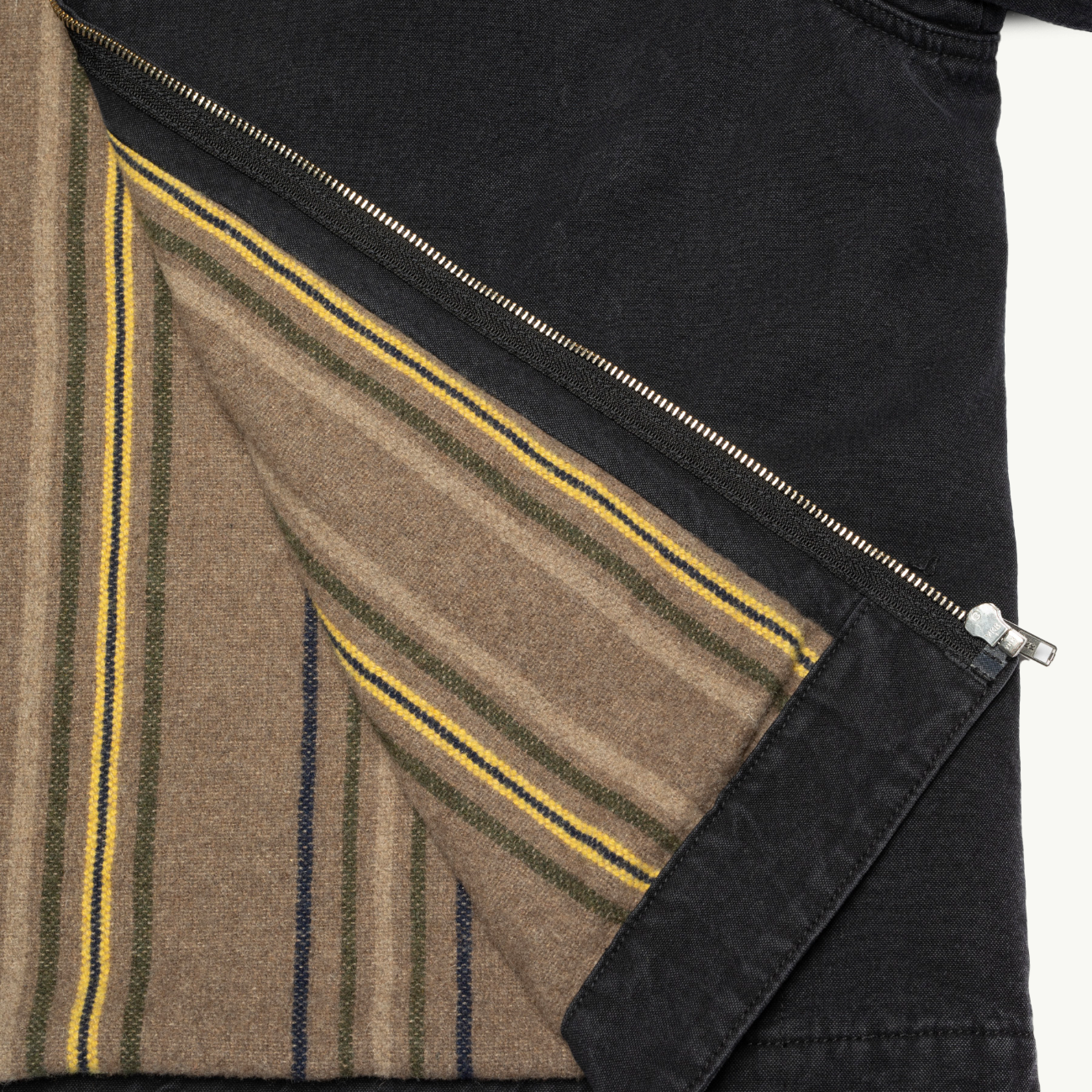 Blake Zip Jacket Duck Canvas - Black