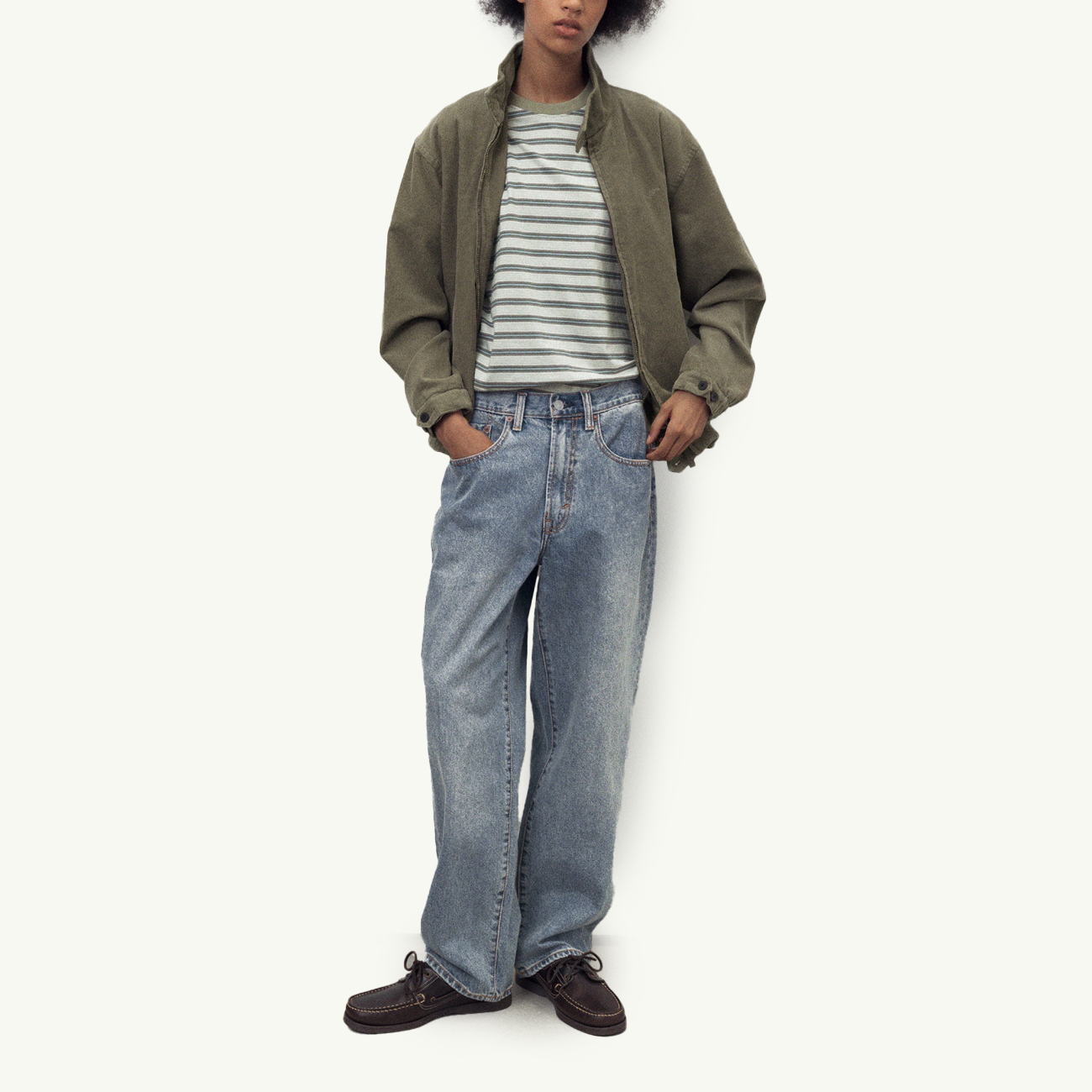 Corduroy Harrington Jacket - Olive Drab