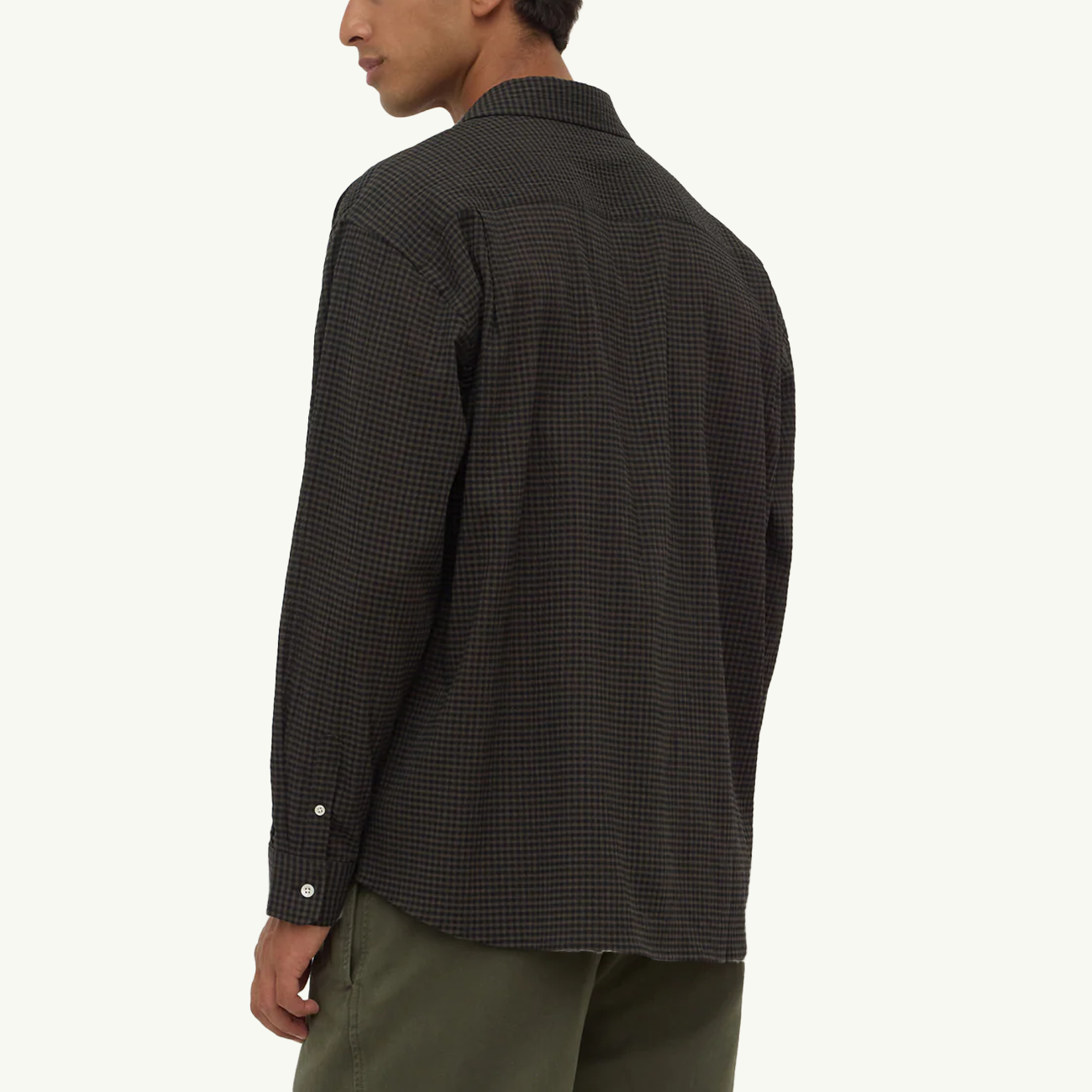 Murphy Longsleeve Shirt - Moss/Black