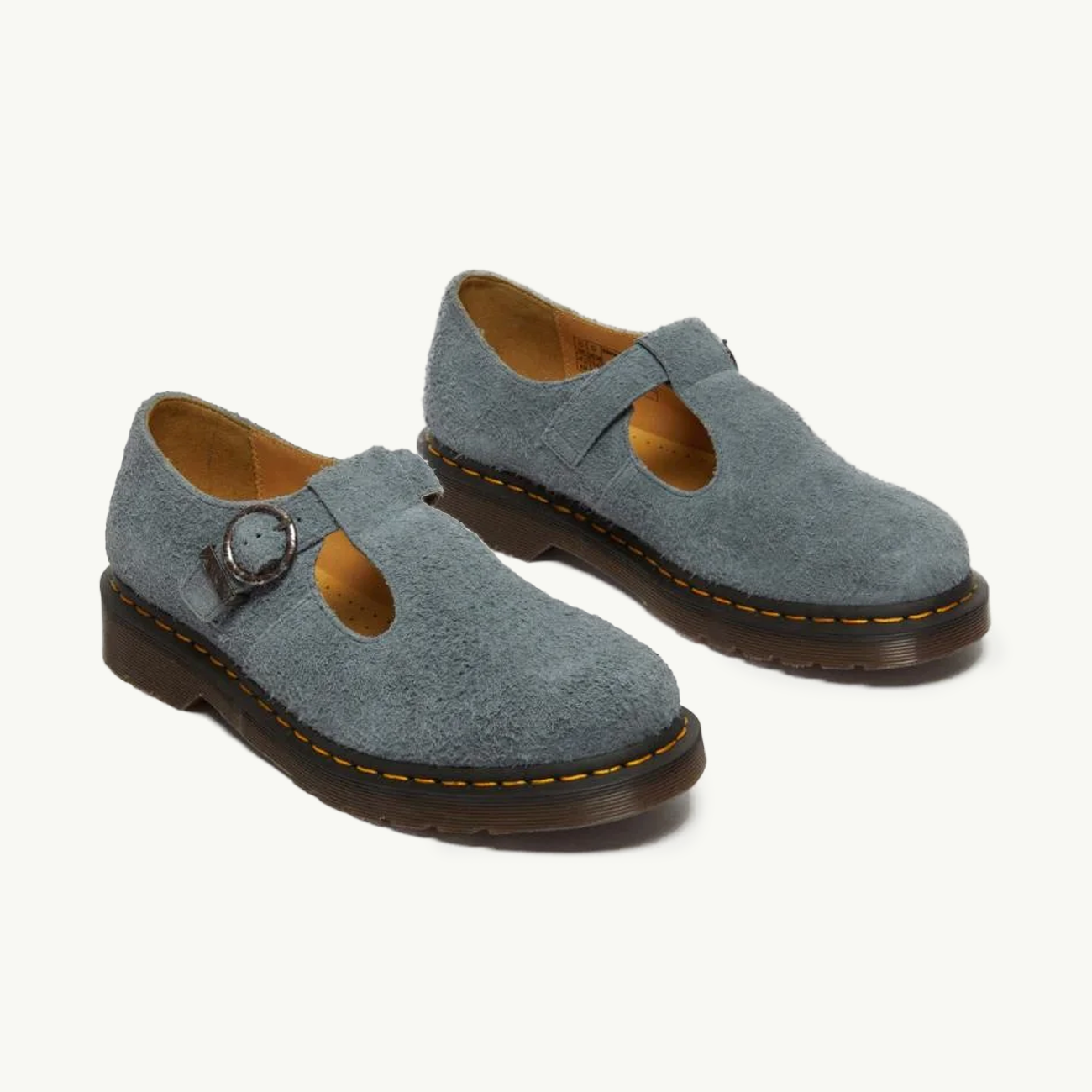 T Bar Napped Suede - Washed Denim