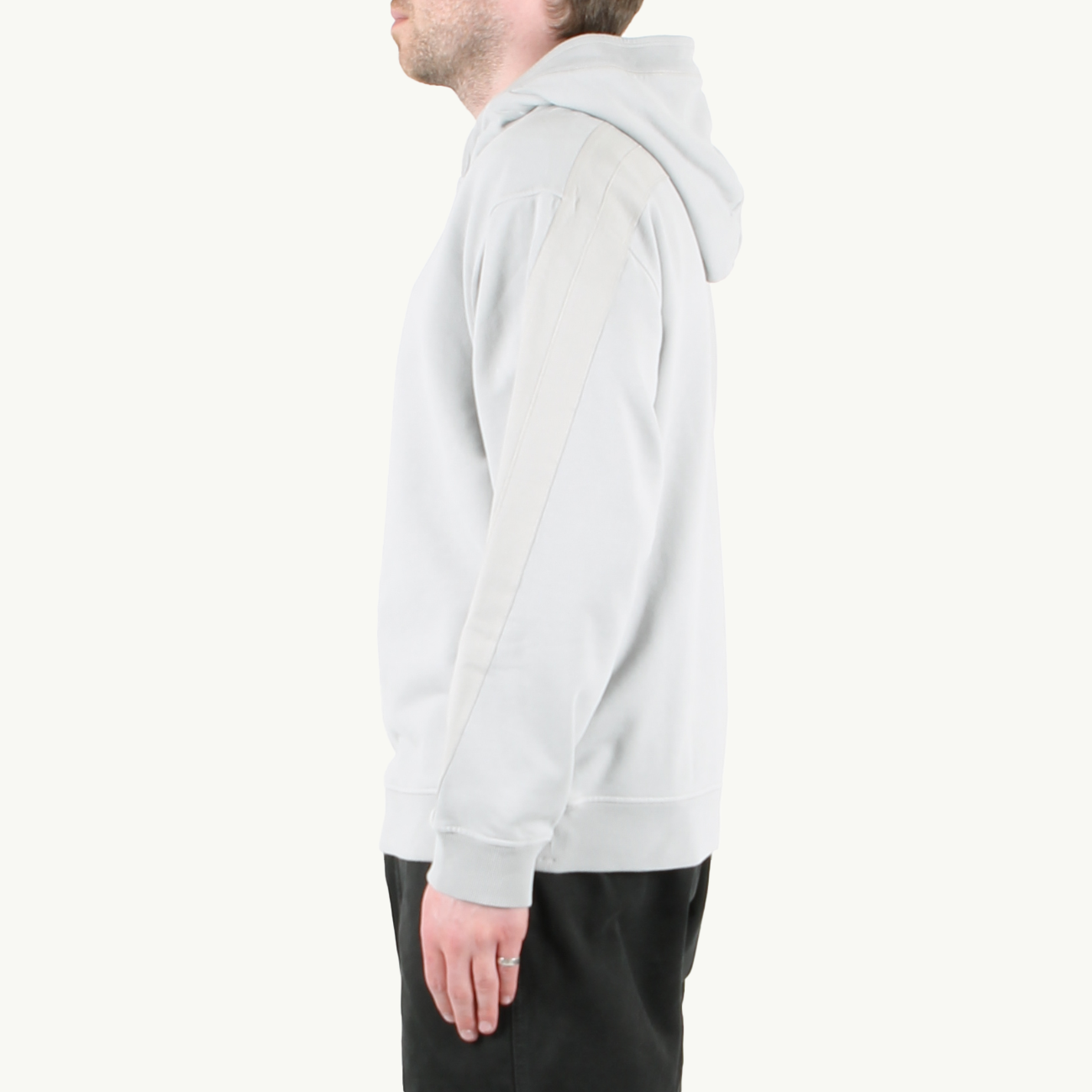 Sweatshirt Chest Logo Hooded - Grey 6081