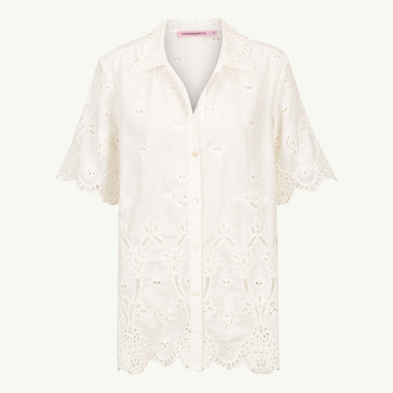 Bay Oversize Shirt - White Jasmine