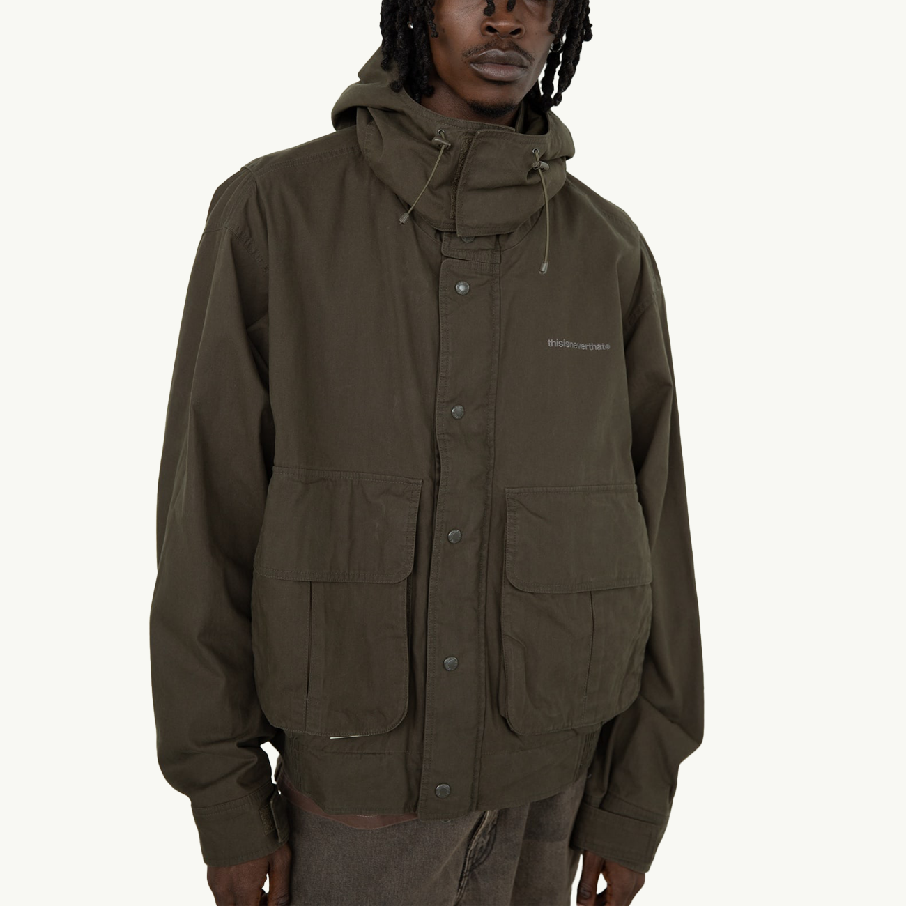 Waxed Field Jacket - Olive