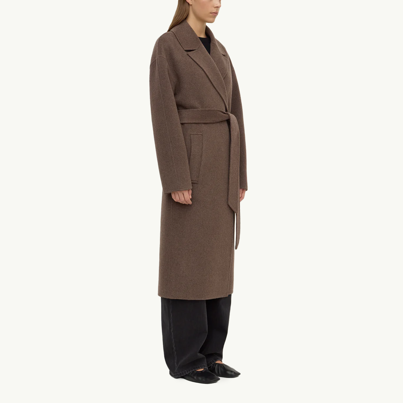 Ivy Wool Coat - Cocoa Marle