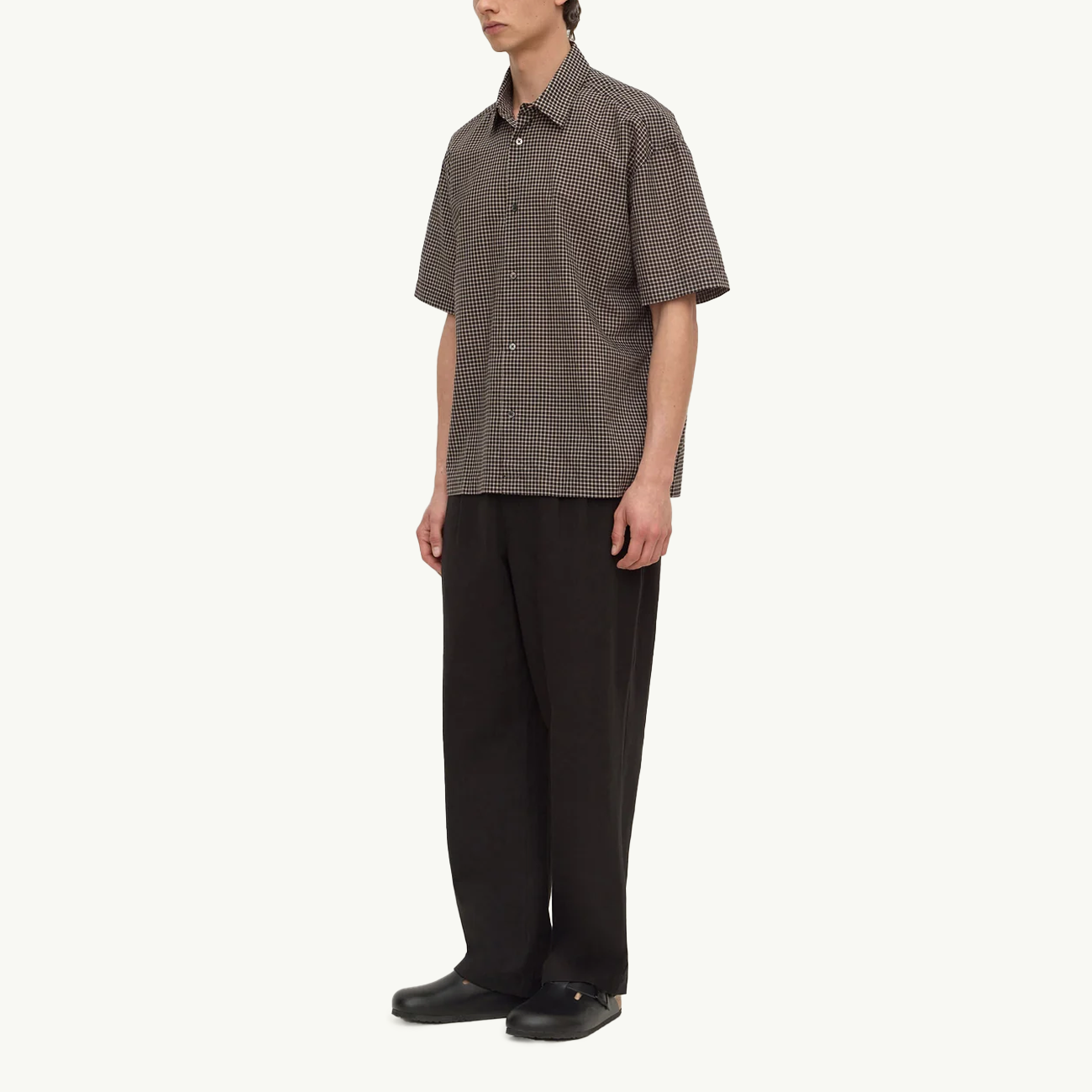 Alta Check Short Sleeve Shirt - Brown/Black