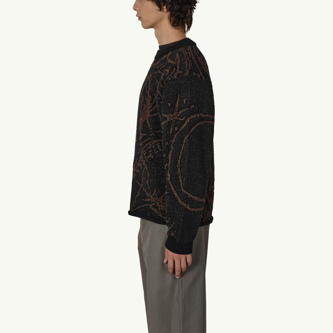 Ryli Cotton Knit Crewneck - Black