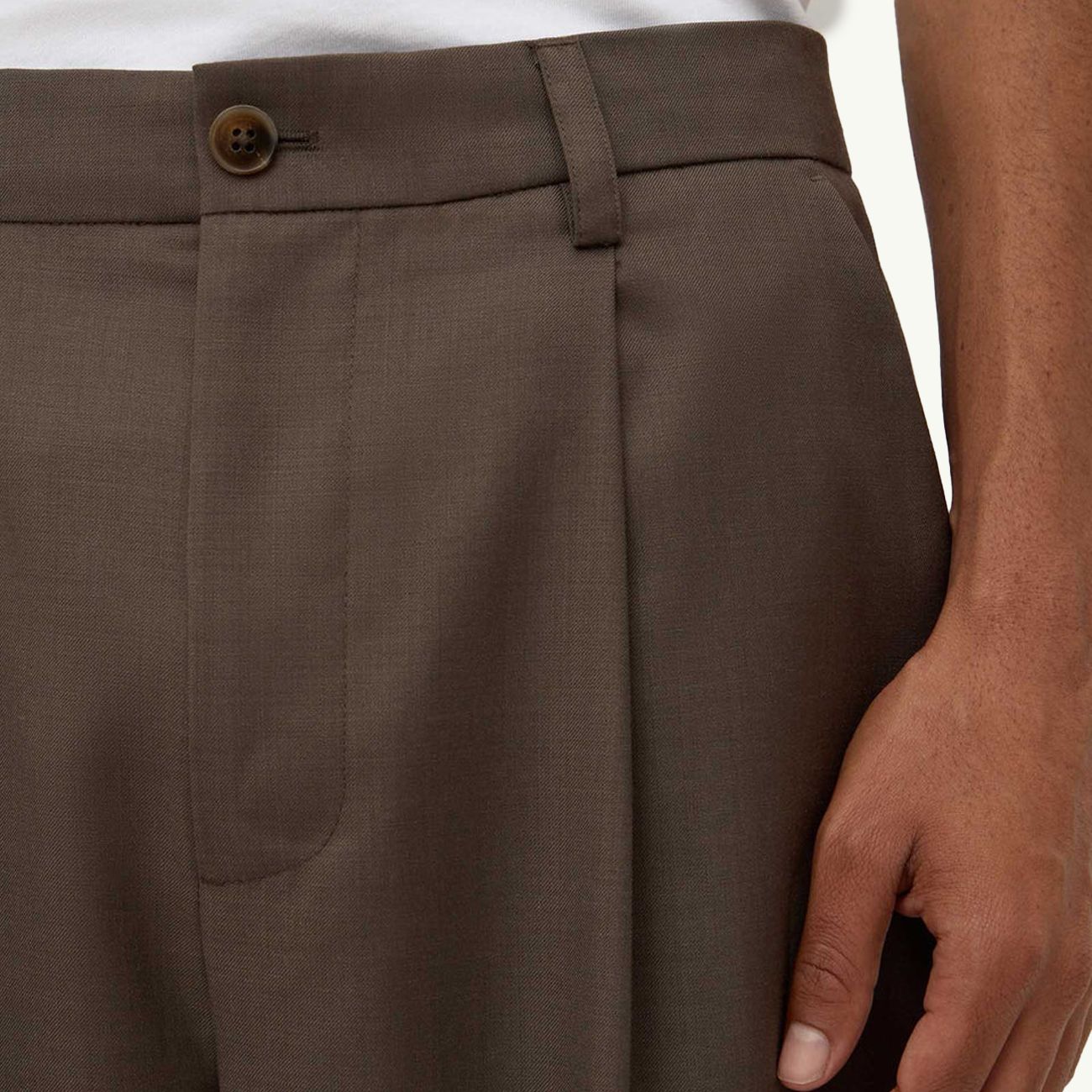 Ari Tailored Pant - Ganache Marle