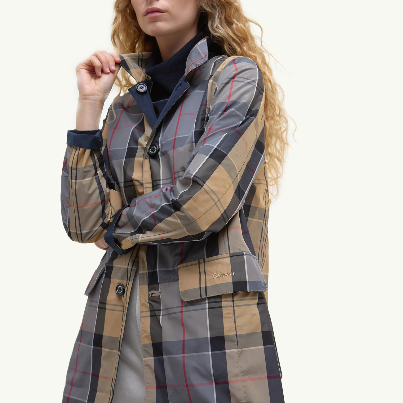 Babbity Reversible Showerproof Jacket - Navy/Dress