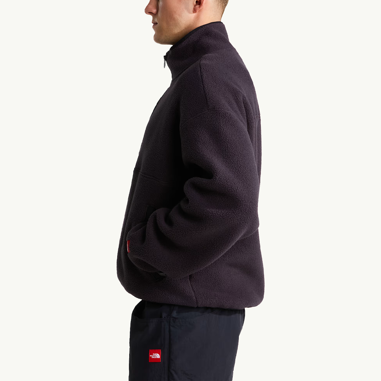 Red Box 1/2 Zip Fleece - Obsidian