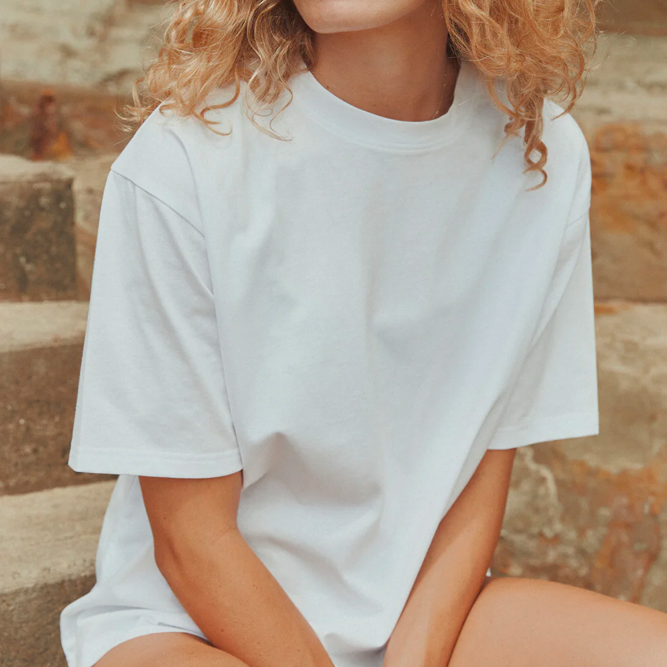 Women's Organic Cotton Relaxed Tee - White