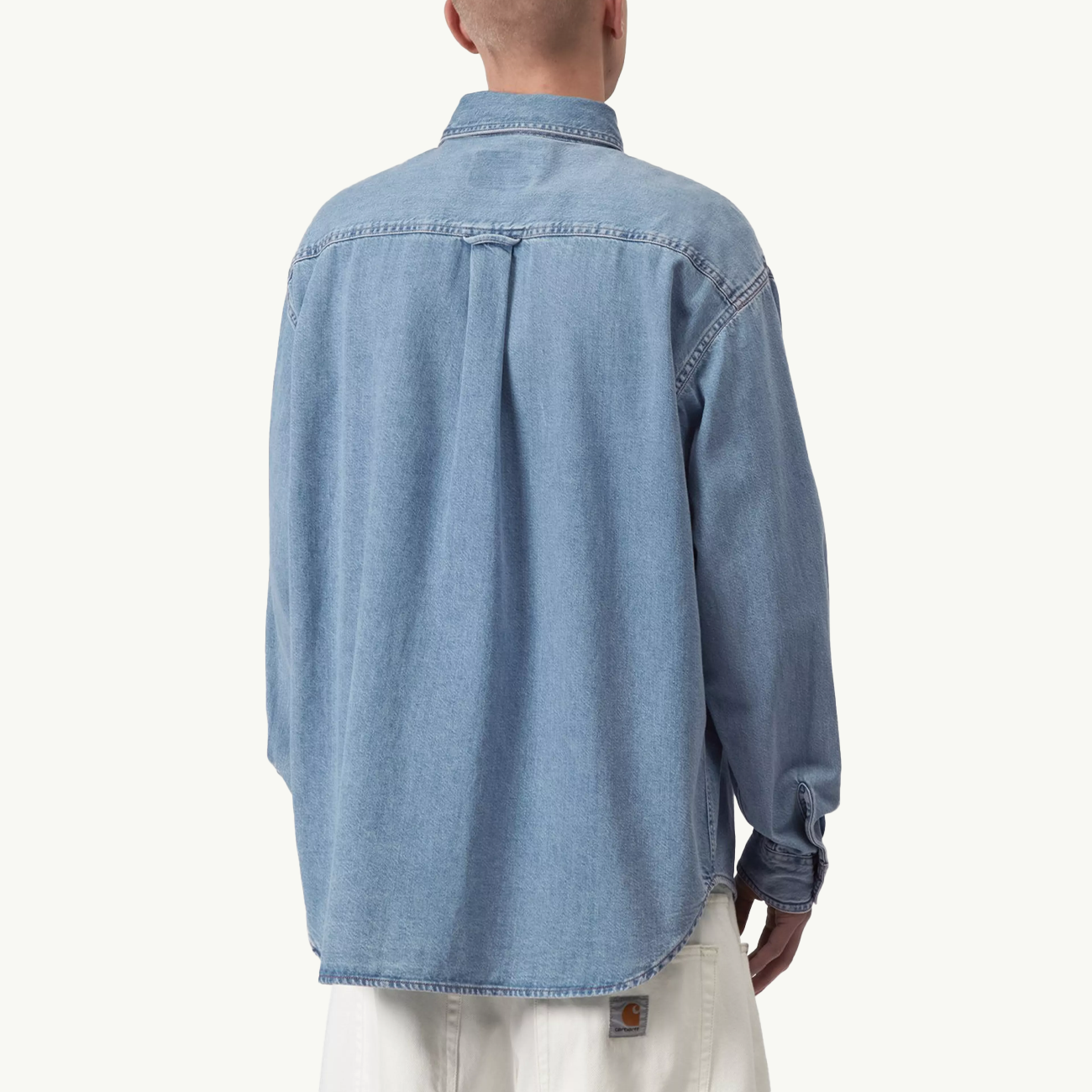 Lucas LS Shirt - Blue Bleached