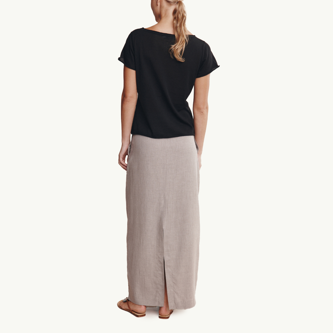 Lill Knit Tee - Black