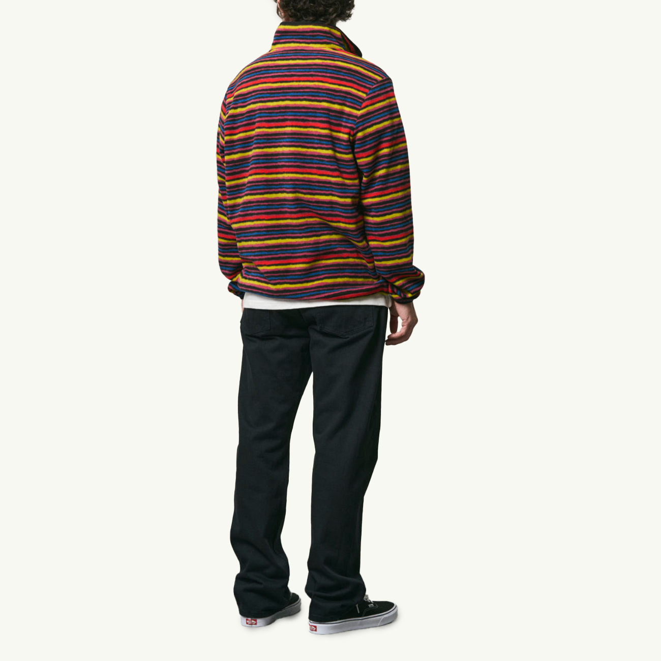 Thermal Fleece Pullover - Multi Stripe