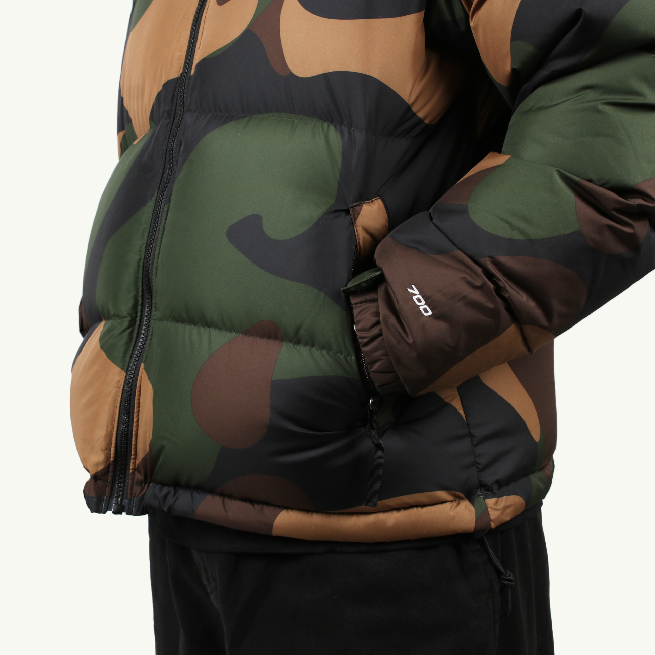 96 Retro Nuptse Jacket TNF Black Block Camo Print