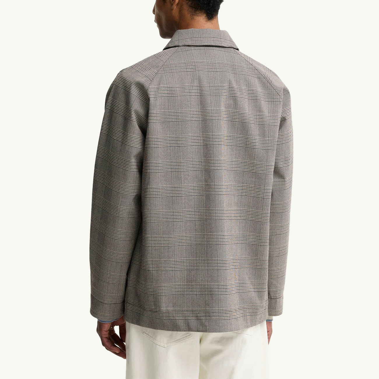 Modern Short Lorden Showerproof Mac - Prince Of Wales Check