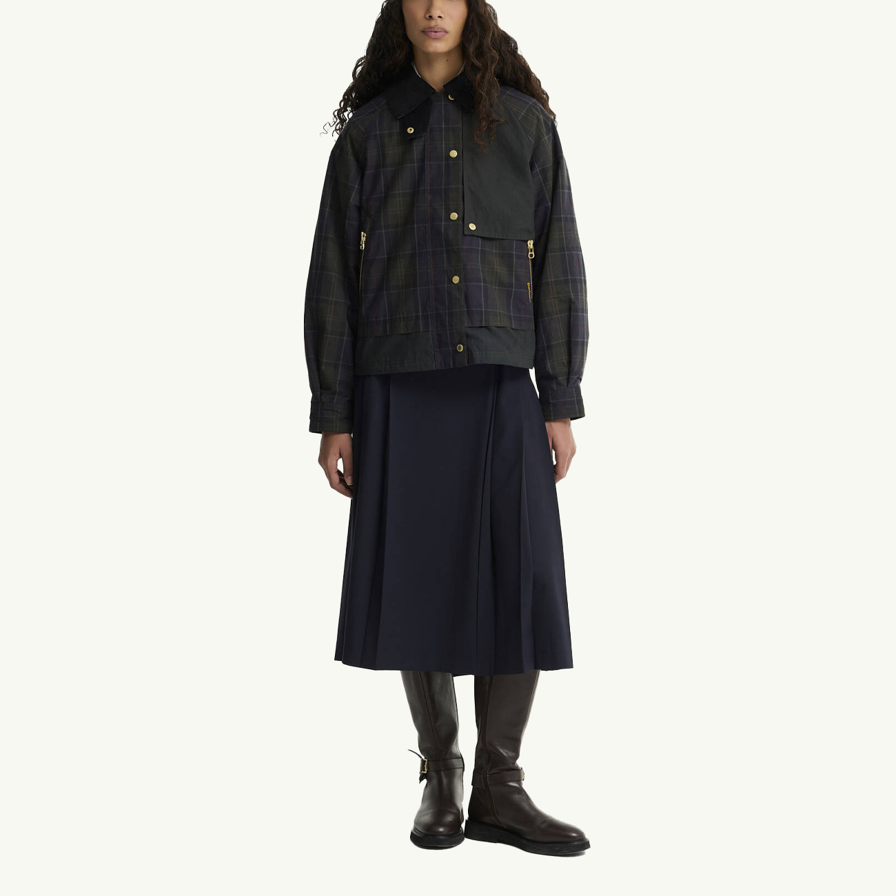 Truro Casual Jacket - Shadow Classic/Dark Fern/Mixed Tartan