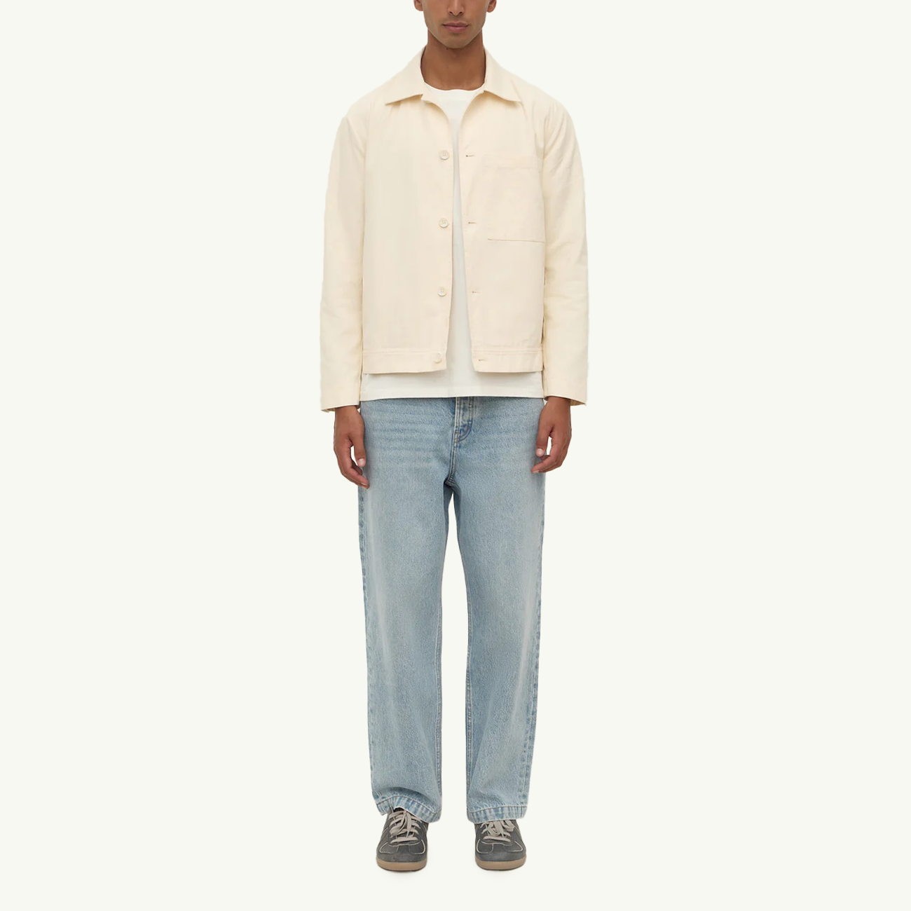 Frank Canvas Jacket - Cream