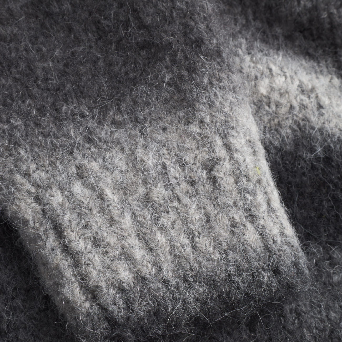 Jonas Gradient Alpaca Sweater - Charcoal Melange