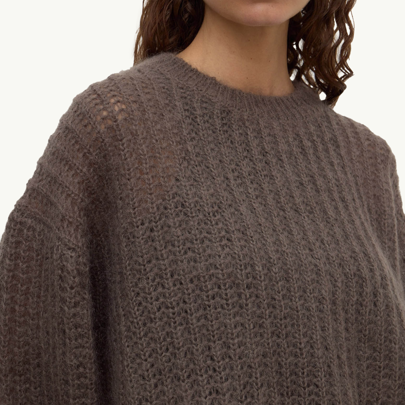 Tulsa Mohair Knit - Bark