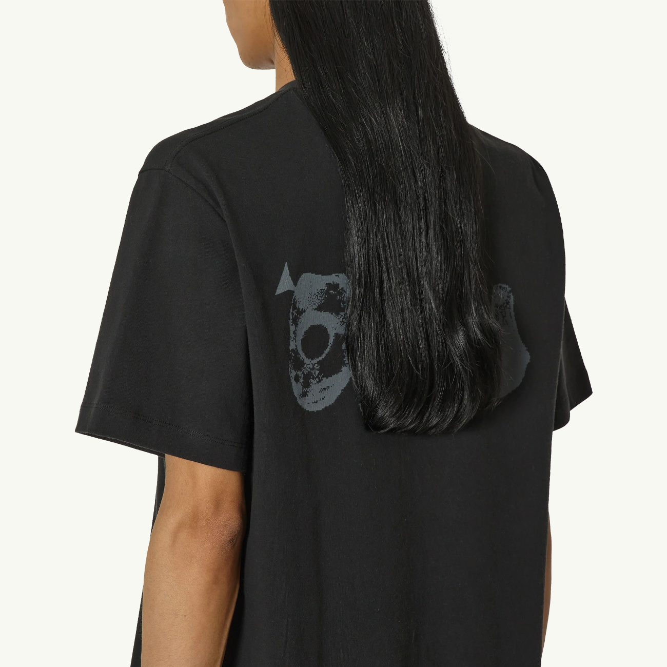 Graphic Boxy SS Tee - Black