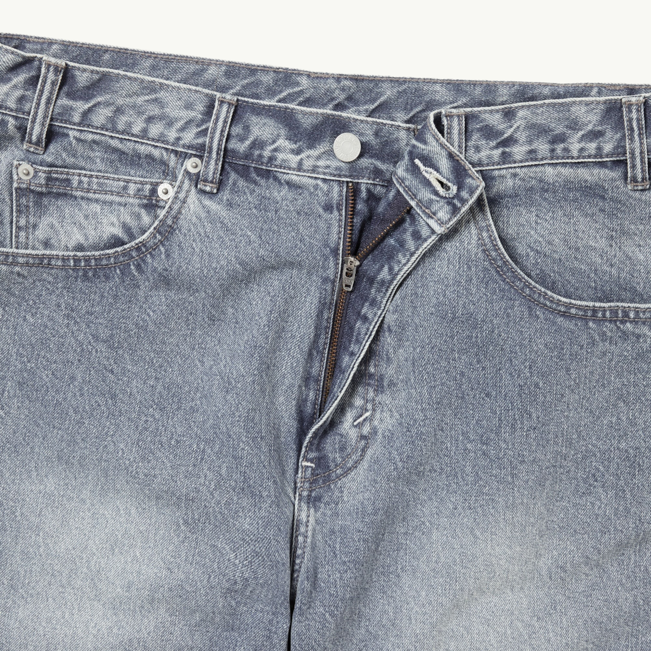 Relaxed Jeans - Washed Blue