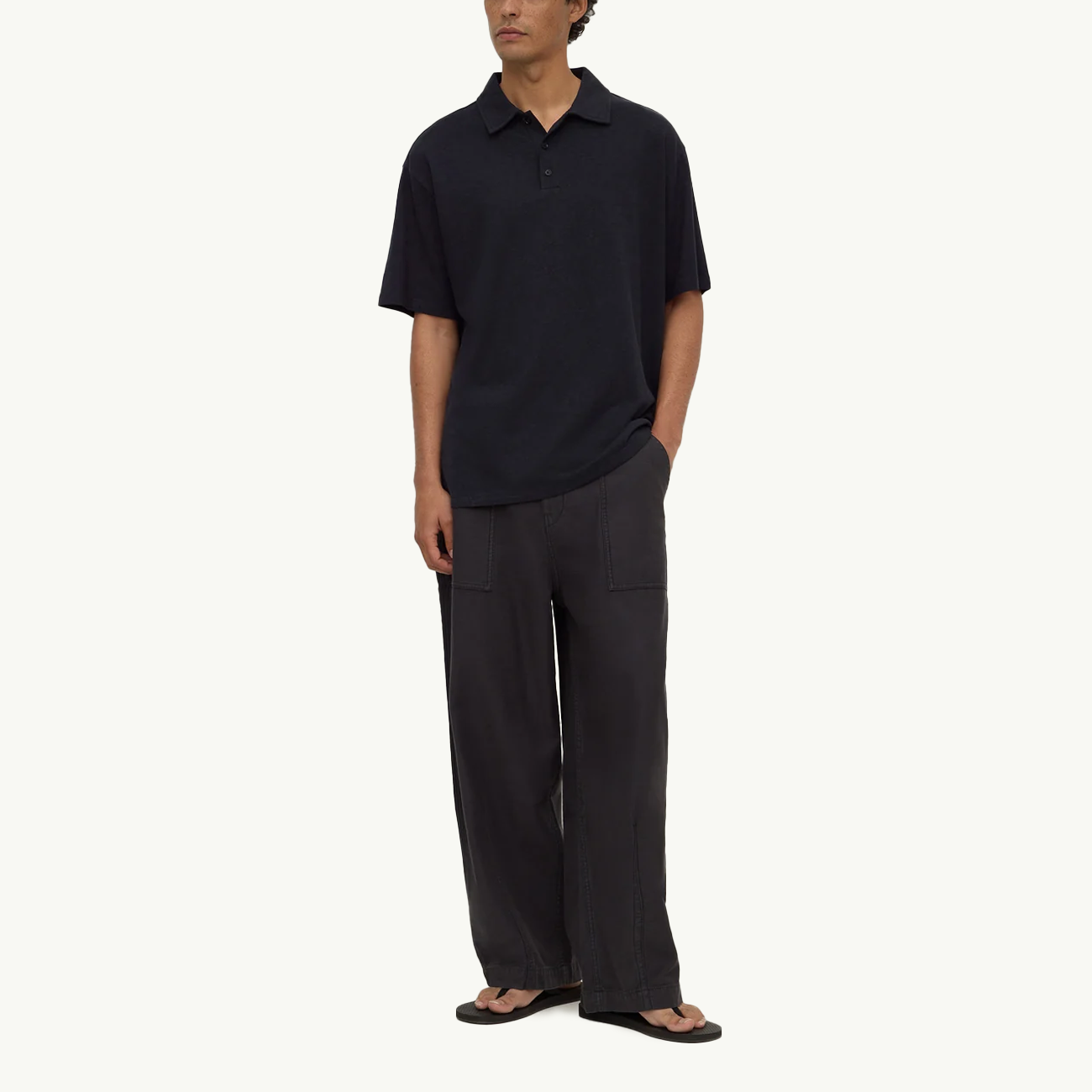 Alonzo Knit Polo - True Navy
