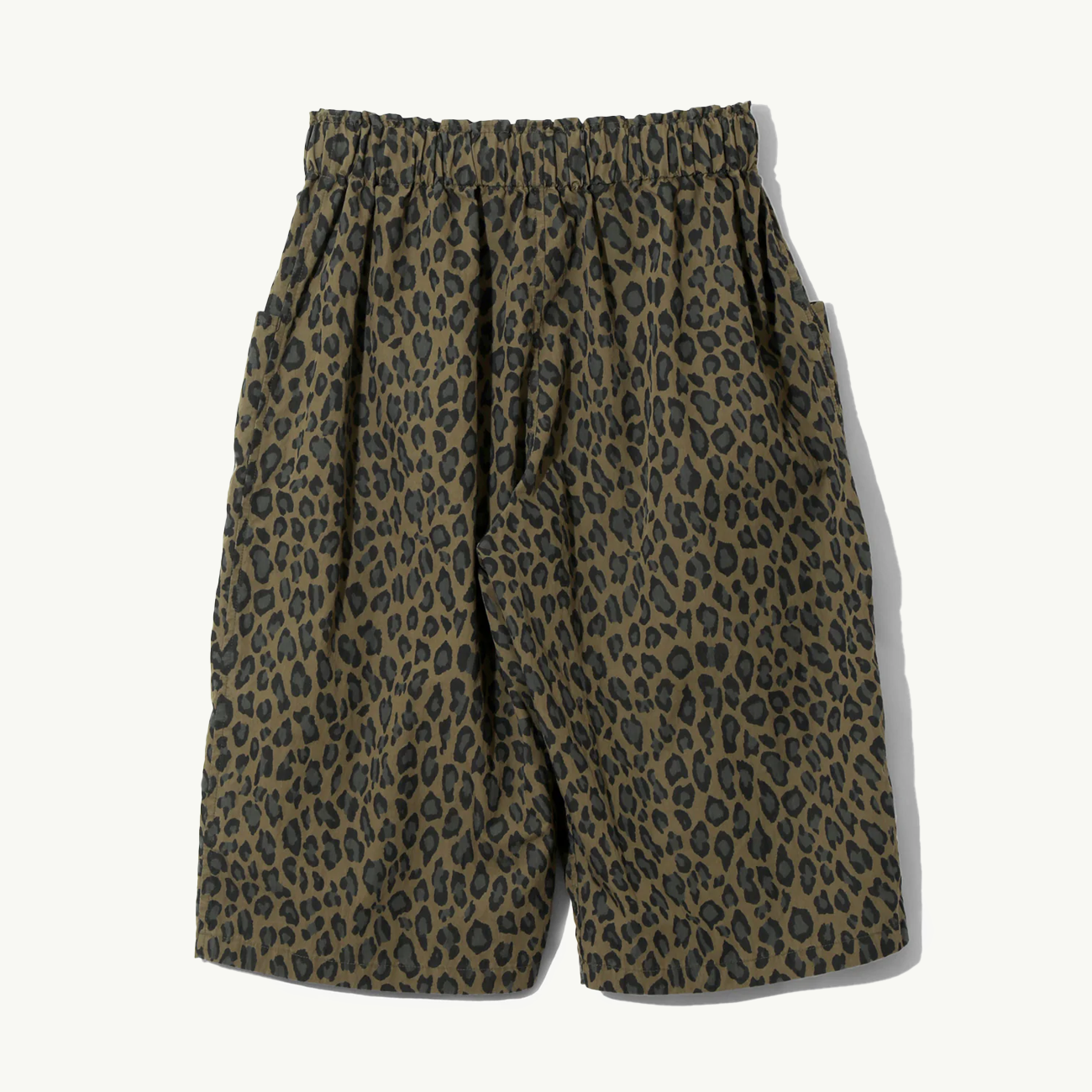 Army String Cropped Pant - Leopard