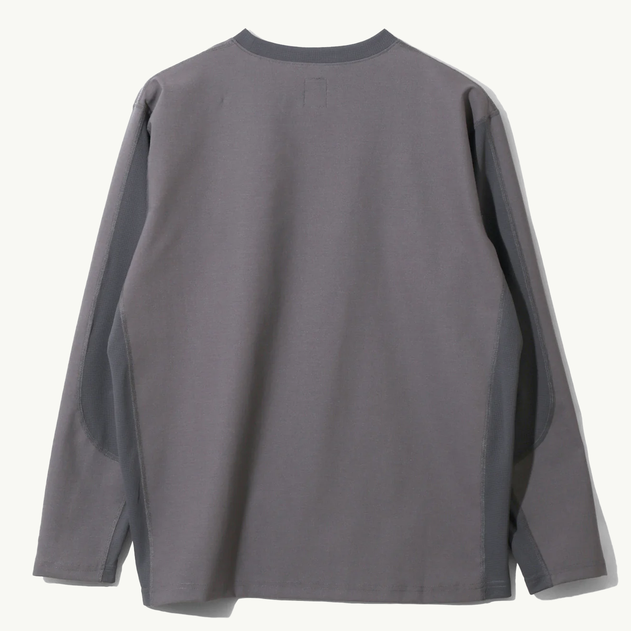 Base Layer Crew Neck Shirt Stretch Jersey - Charcoal