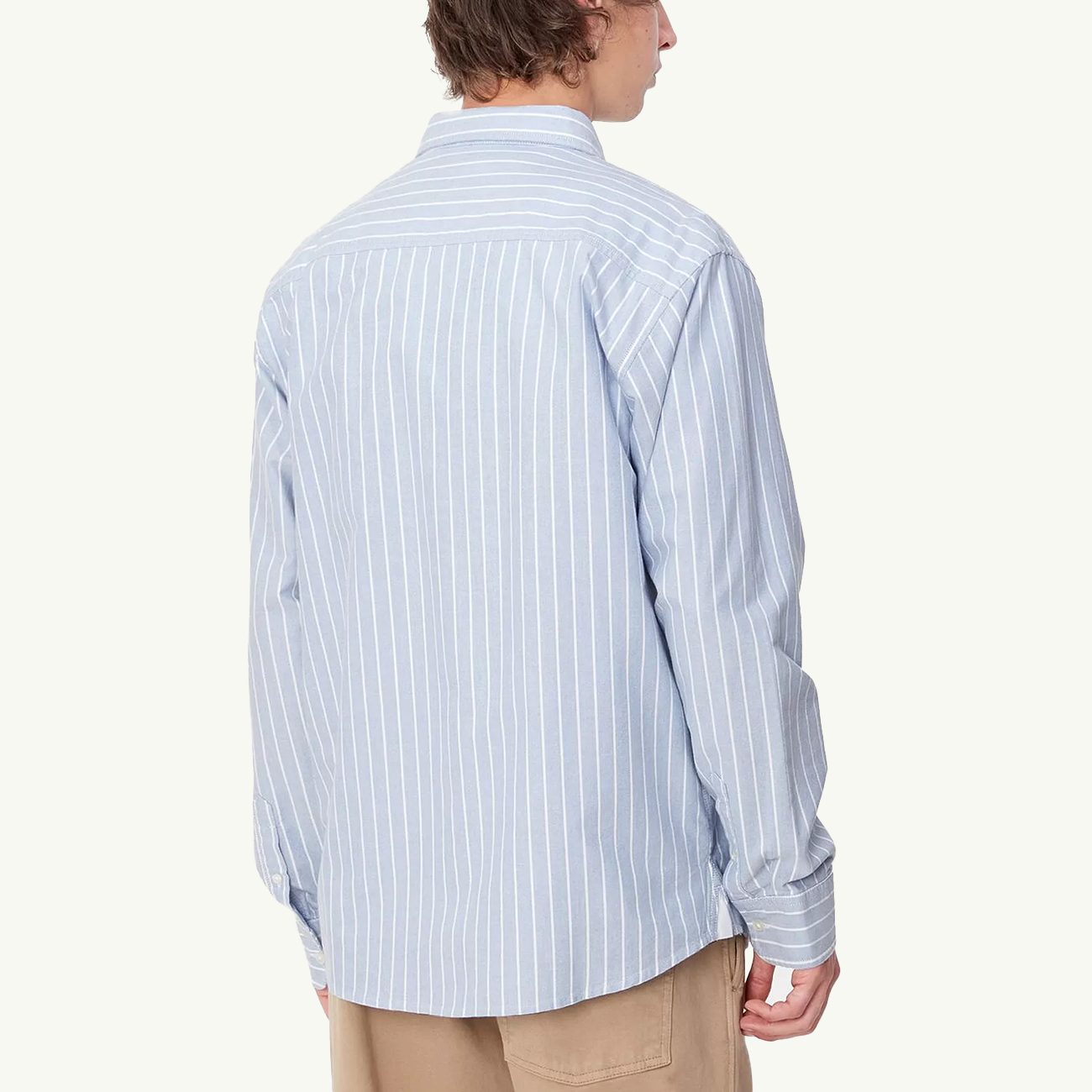 LS Dowlen Shirt - Dowlen Stripe/Bleach/White