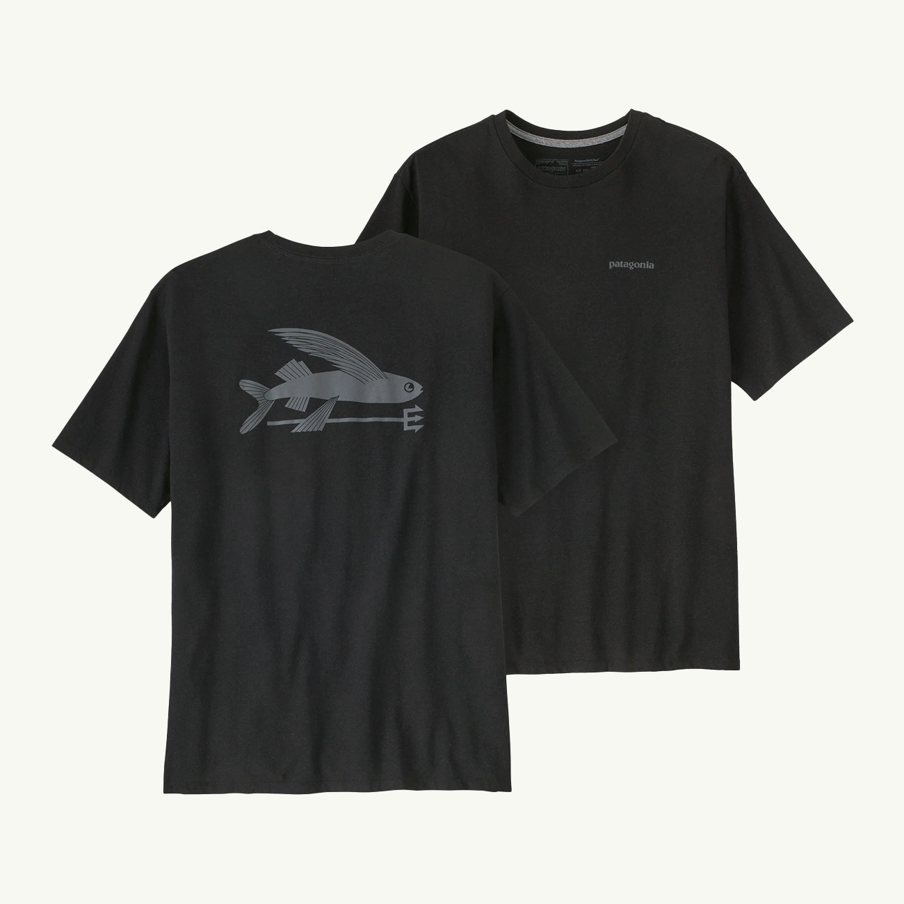 Flying Fish Responsibili-Tee - Ink Black
