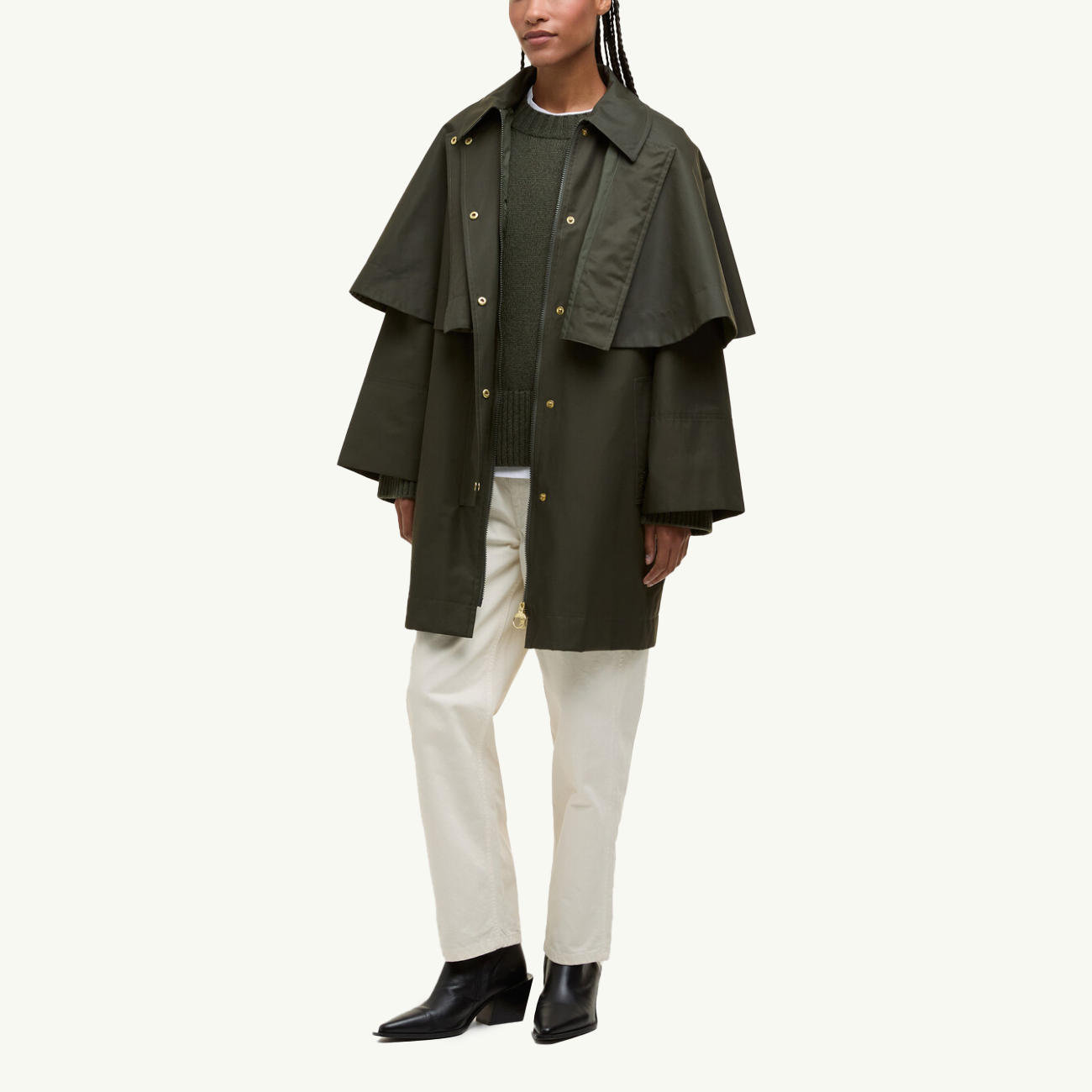 Fia Showerproof Jacket - Sage/Ancient Poplar