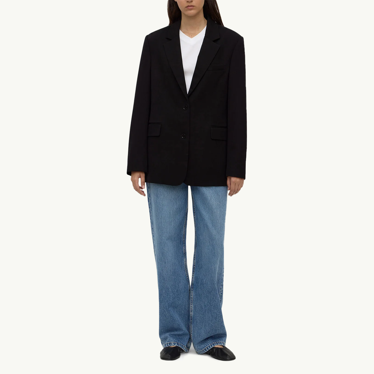 Anika Wool Blazer - Black