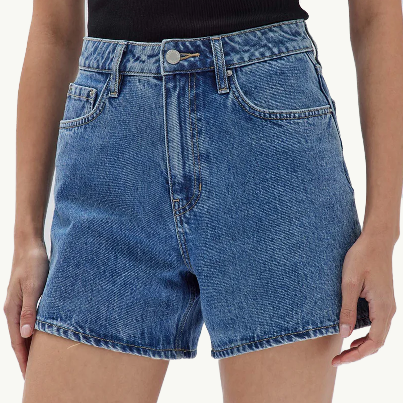 Vintage Denim Short - Dark Stone