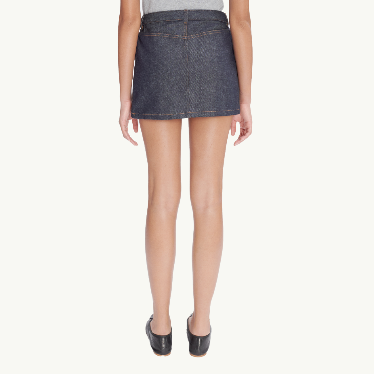 Women's Denim Mini Skirt - Indigo