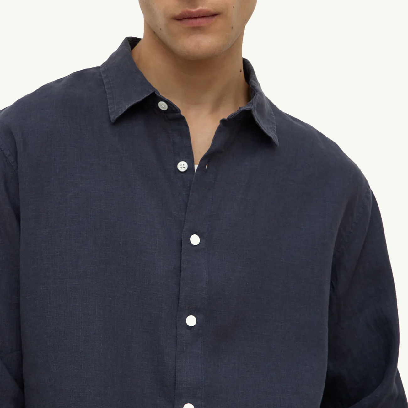 Everyday Linen LS Shirt - True Navy