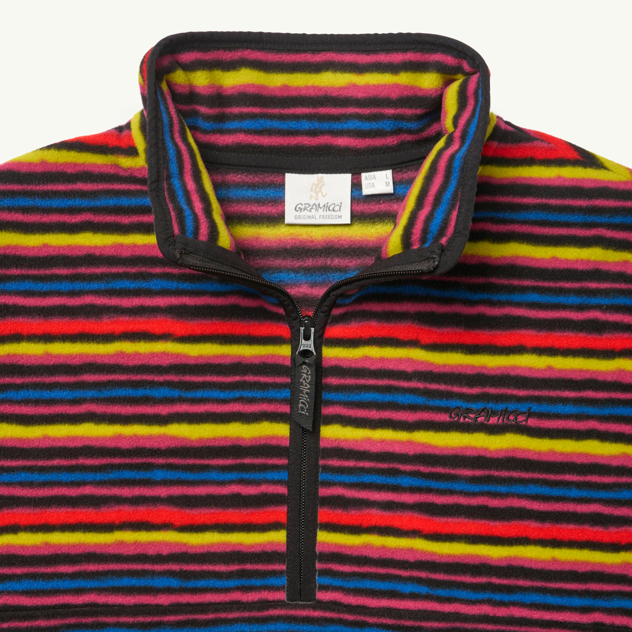 Thermal Fleece Pullover - Multi Stripe