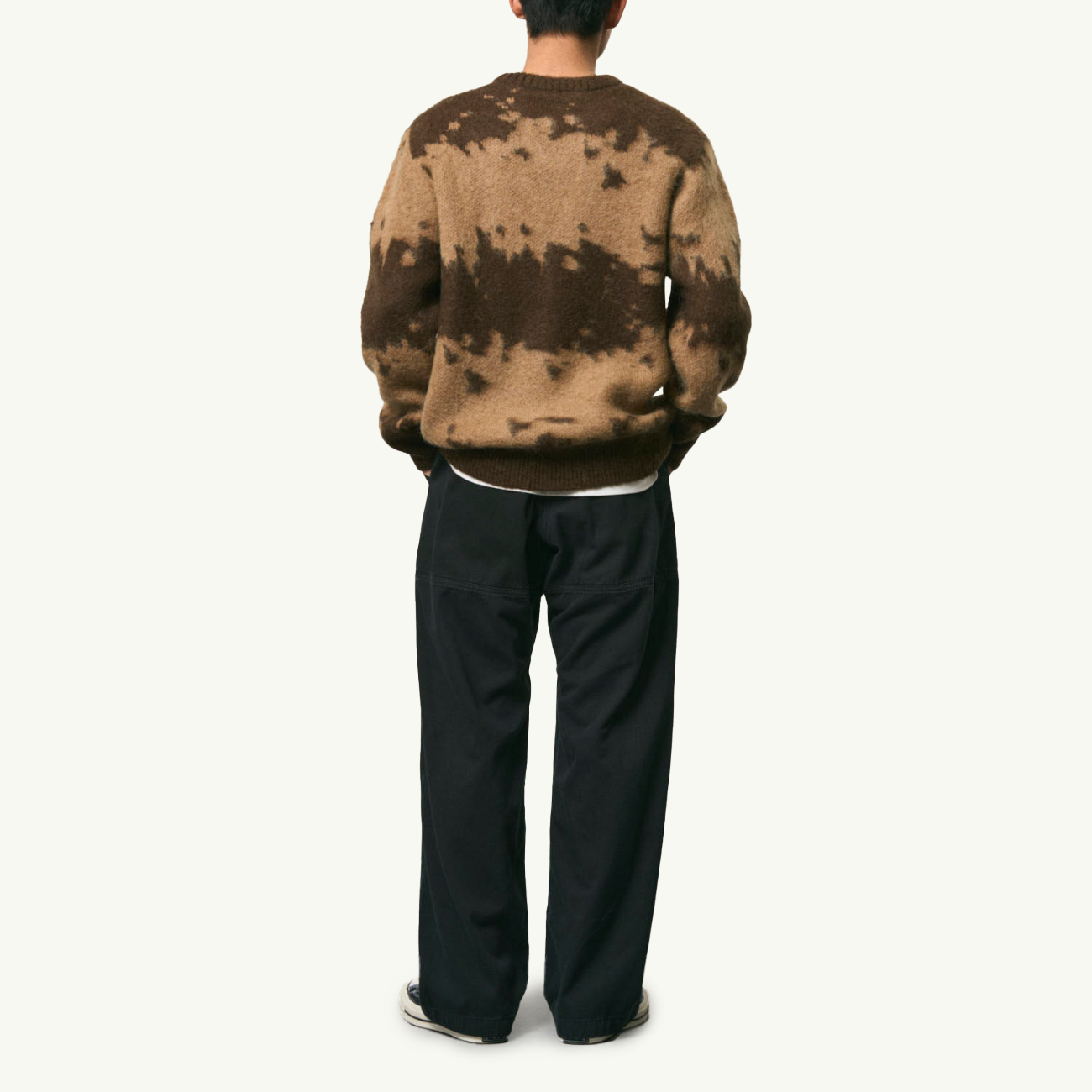 Mohair Splatter Sweater - Taupe Splatter