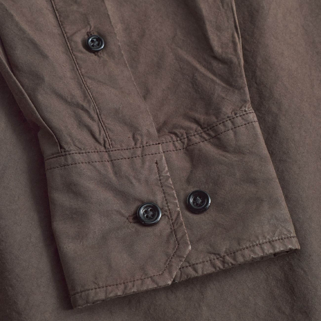 Ole Fatigue Cotton Tencel Shirt - Espresso