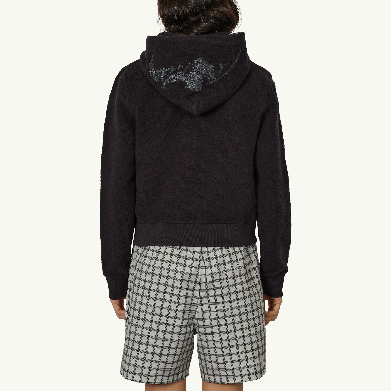 Guniy Inside Out Zip-Up Baby Hoodie - Washed Black