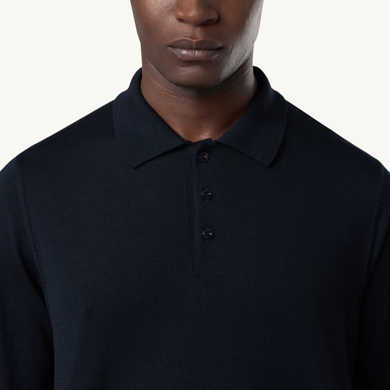 Knitwear Light Wool Polo Ghost Patch -  Navy Blue 2081