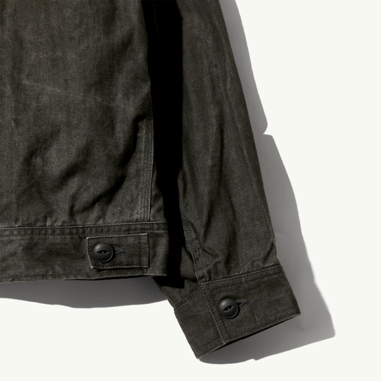 Zipped Work Jacket - Black