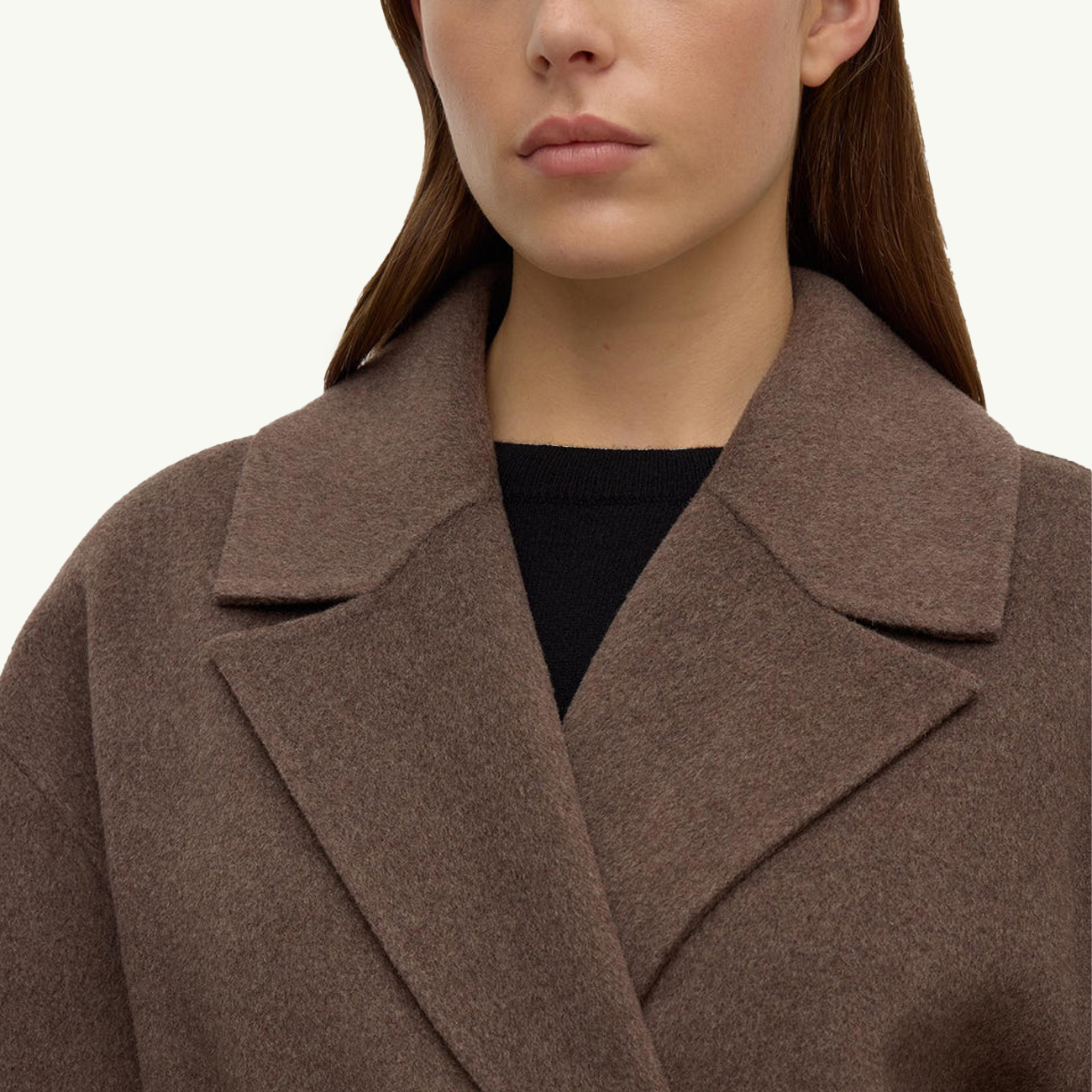 Ivy Wool Coat - Charcoal Marle
